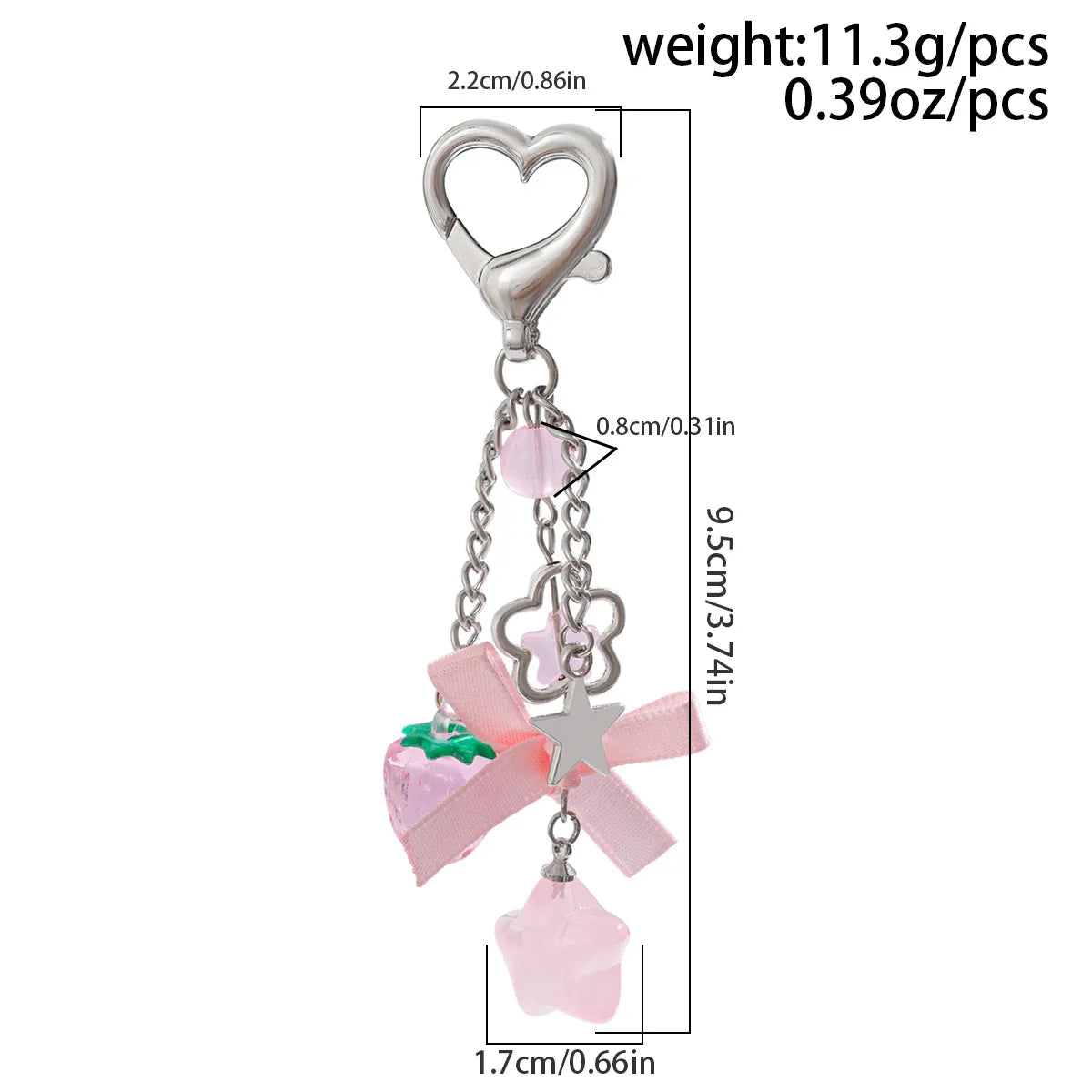 Berry Babe Bow - Bag Charm