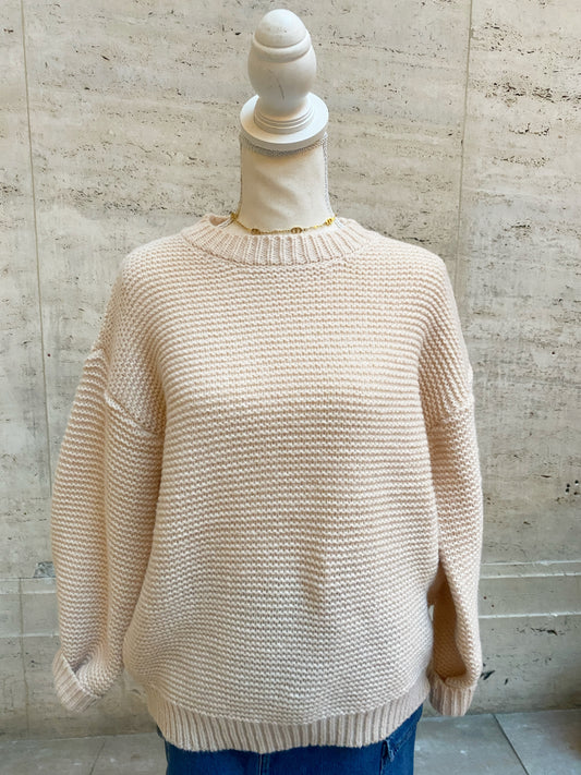 Chunky Oversized Sweater - Cream