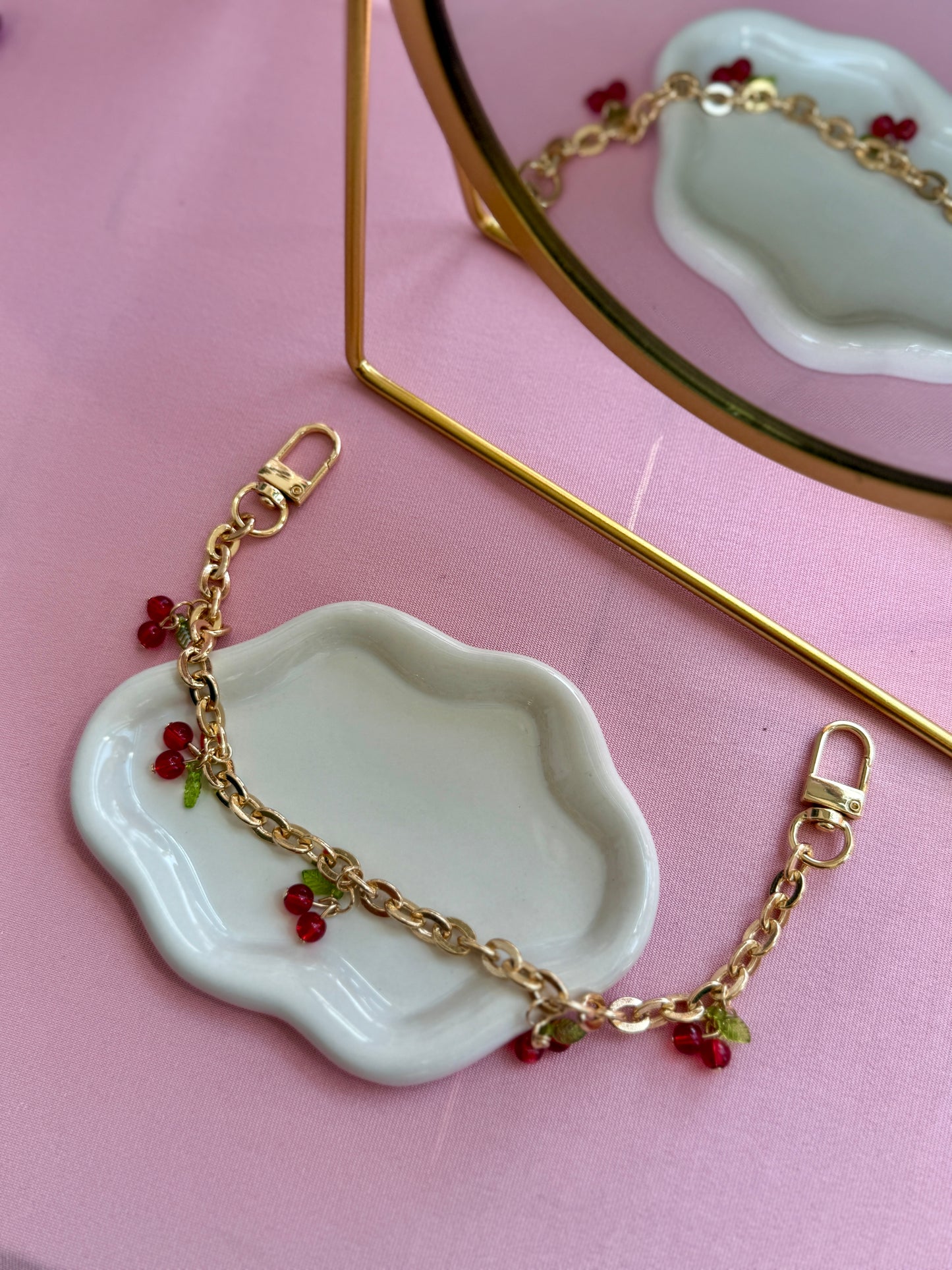 Cherry Purse Chain - Gold