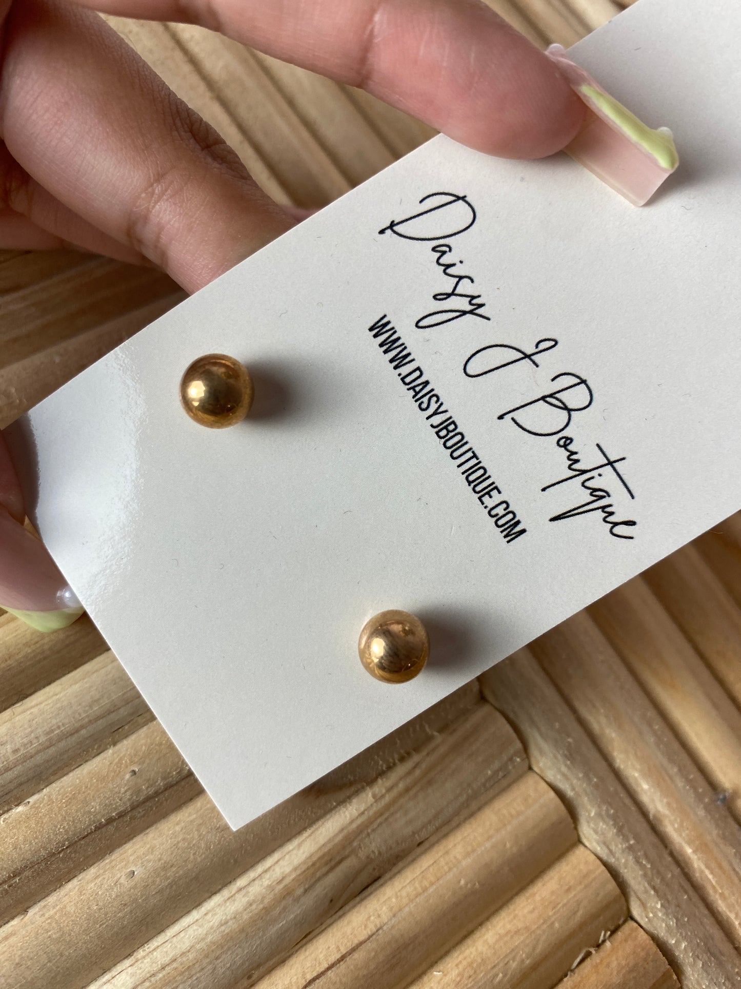 Gold Ball Studs - Gold