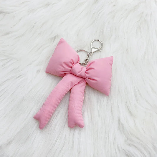 Plush Puffer Bow - Bag Charm