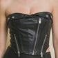 Leather Corset - Black