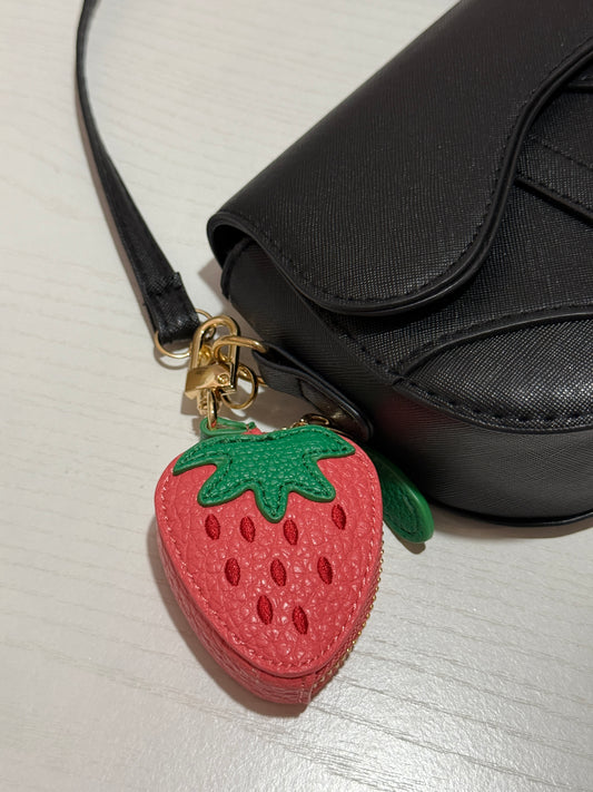 Strawberry Coin Pouch - Pink