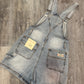 Cargo Short Overalls - Light Denim