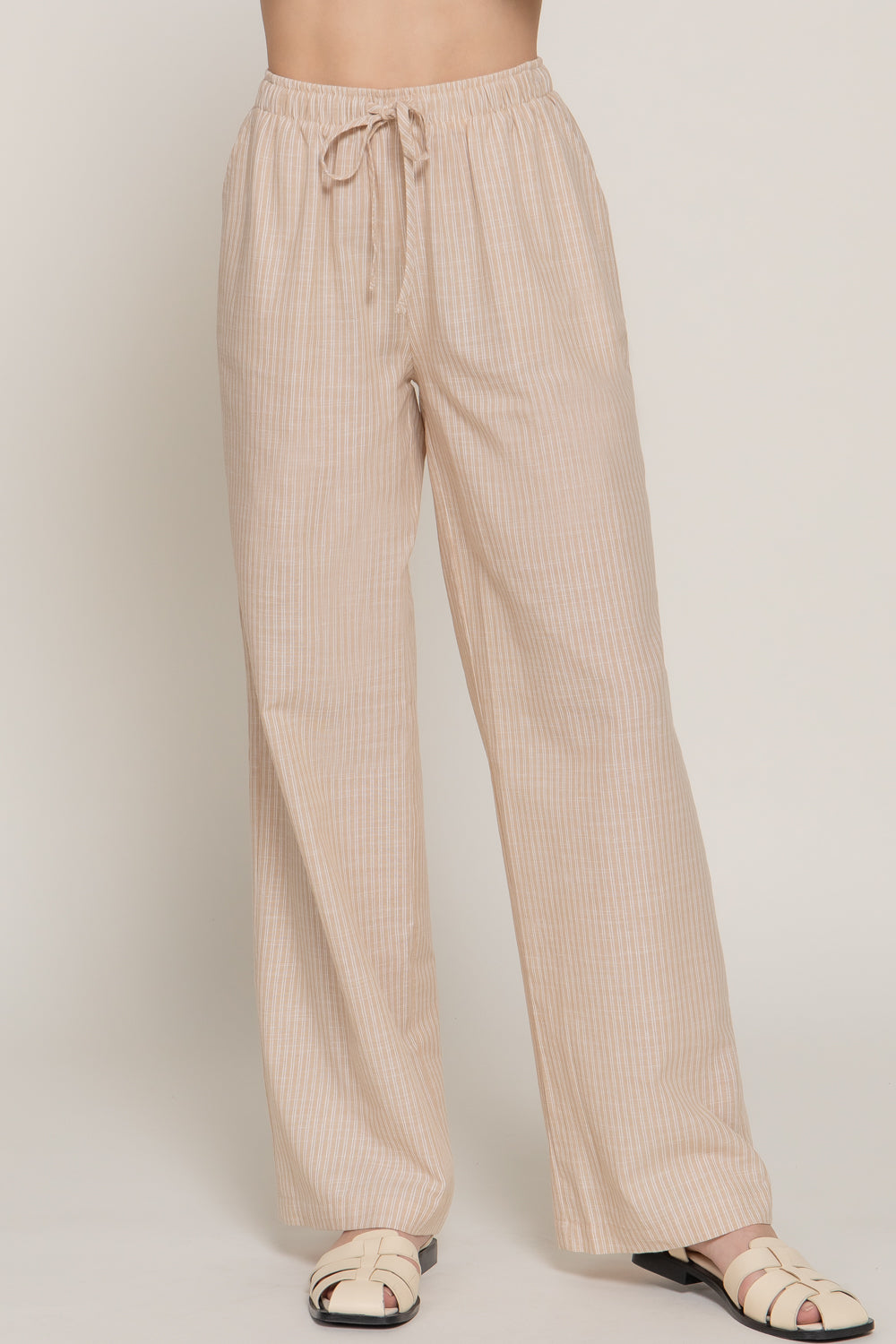 Easy Day Linen Pants - Khaki