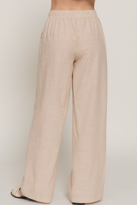 Easy Day Linen Pants - Khaki