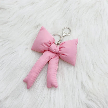 Plush Puffer Bow - Bag Charm
