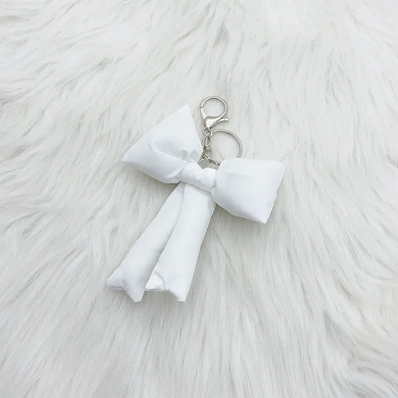 Plush Puffer Bow - Bag Charm
