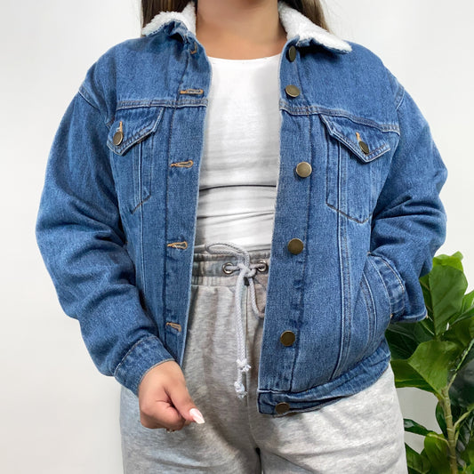 Vivian Trucker Jean Jacket - Blue - Daisy J Boutique